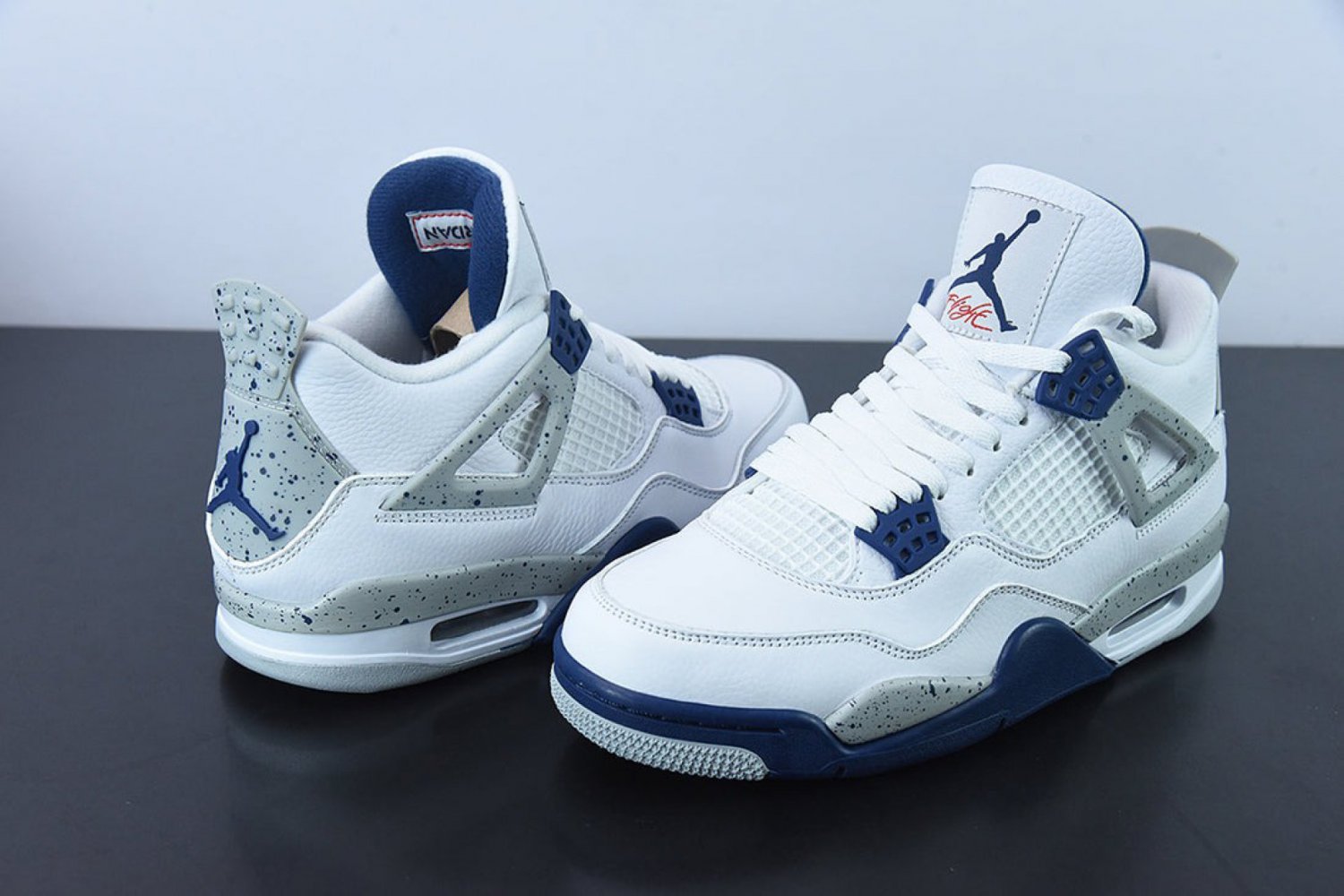 Nike Air Jordan 4 Retro White Navy Midnight