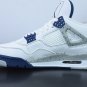 Nike Air Jordan 4 Retro White Navy Midnight