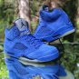 Nike Air Jordan 5 Retro &acirc;��Blue Suede&acirc;��