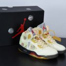 Nike Air Jordan 5 Retro Off-White Sail FIRE RED DH8565-100