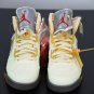 Nike Air Jordan 5 Retro Off-White Sail FIRE RED DH8565-100