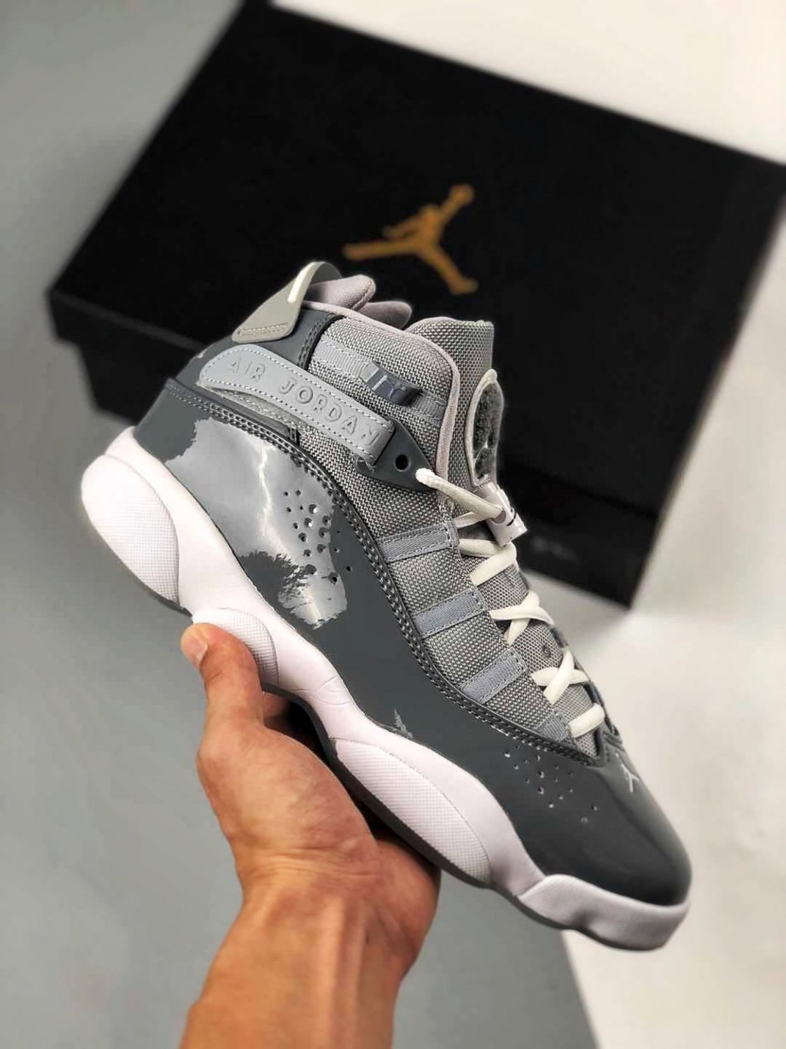 Nike Air Jordan 6 Rings Cool Grey White
