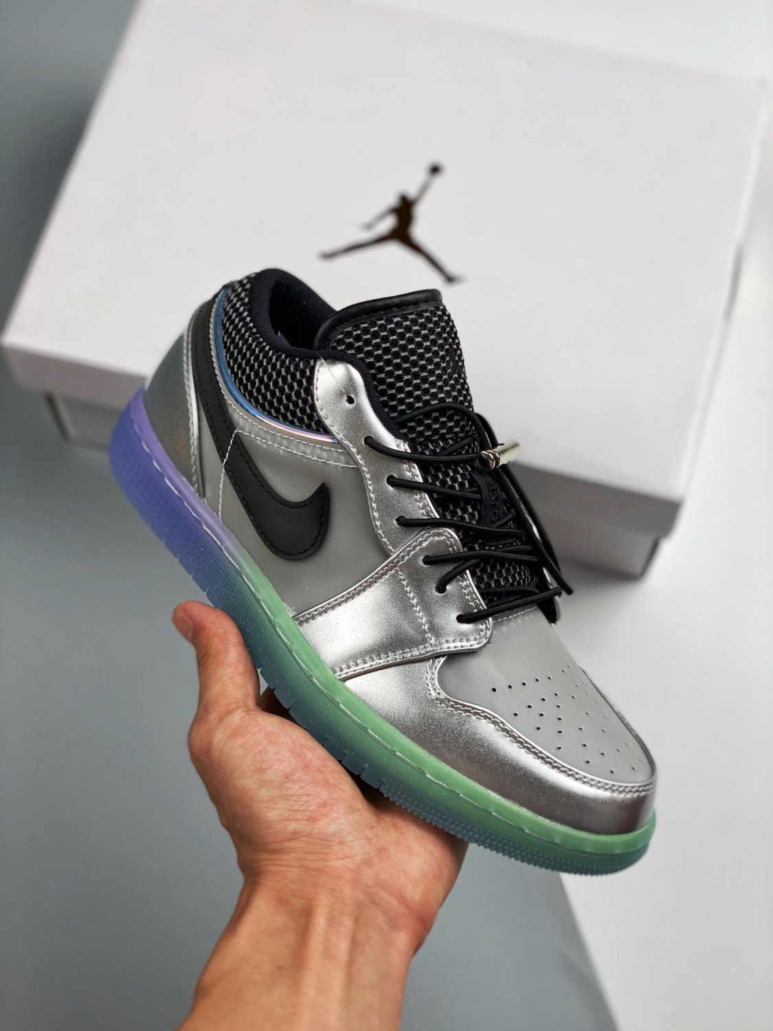 Nike Jordan 1 Low Toggle Silver