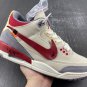 Off White X Air Jordan 3 Brown Grey Red