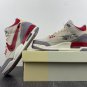 Off White X Air Jordan 3 Brown Grey Red
