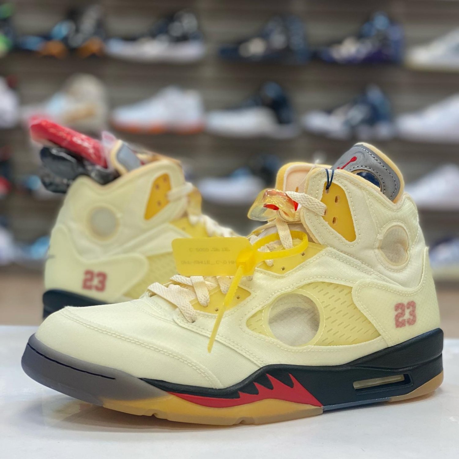 Off-White x Air Jordan 5 Retro &acirc;��Sail&acirc;��