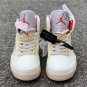 OW X Air Jordan 5 Sail