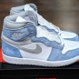Air Jordan 1 High Retro ' Hyper Royal  Light Smoke Grey '