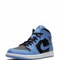 Air Jordan 1 Mid University BlueBlack sneakers
