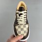 Air Jordan 1 Retro Low Monogram Brown  White Sneakers DM7866-616