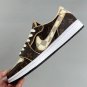 Air Jordan 1 Retro Low Monogram Brown  White Sneakers DM7866-616