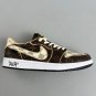 Air Jordan 1 Retro Low Monogram Brown  White Sneakers DM7866-616