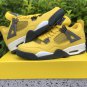 Air Jordan 4 &acirc;��Lightning 2021&acirc;�� Tour YellowDark Blue-Grey-White