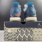 Air Jordan 4 SE &acirc;��Sashiko&acirc;�� Deep Ocean Sail-Cement Grey-Fire Red