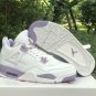 Air Jordan 4 White Purple Oreo