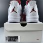 Air Jordan 4 White University Red-Metallic Silver