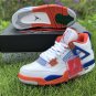 Air Jordan 4 WhiteRoyal BlueOrange