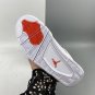 Air Jordan 4 WhiteTeam Orange-Metallic Silver