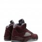 Air Jordan 5 Burgundy high-top sneakers