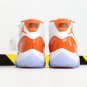 Air Jordan 11 &acirc;��florida Gators&acirc;�� White Orange Sneakers