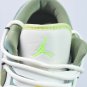 Custom Air Jordan 1 Low Sail White Oil Green