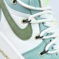 Custom Air Jordan 1 Low Sail White Oil Green