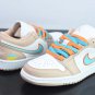 Custom Air Jordan 1 Low Sunset Haze White Bright Citrus