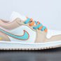 Custom Air Jordan 1 Low Sunset Haze White Bright Citrus