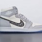 Dior X Nike Air Jordan 1 High Wolf Grey Sneaker