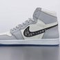 Dior X Nike Air Jordan 1 High Wolf Grey Sneaker
