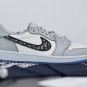 Dior X Nike Air Jordan 1 Low Wolf Grey Sneaker