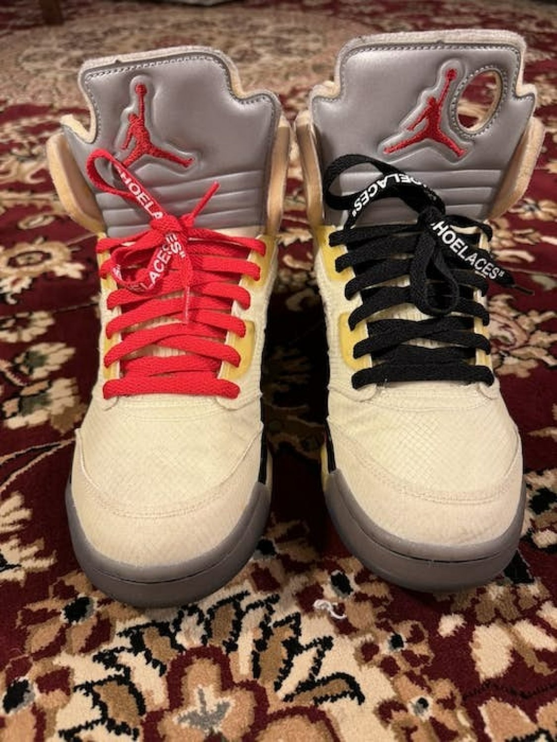 Jordan 5 off white sail