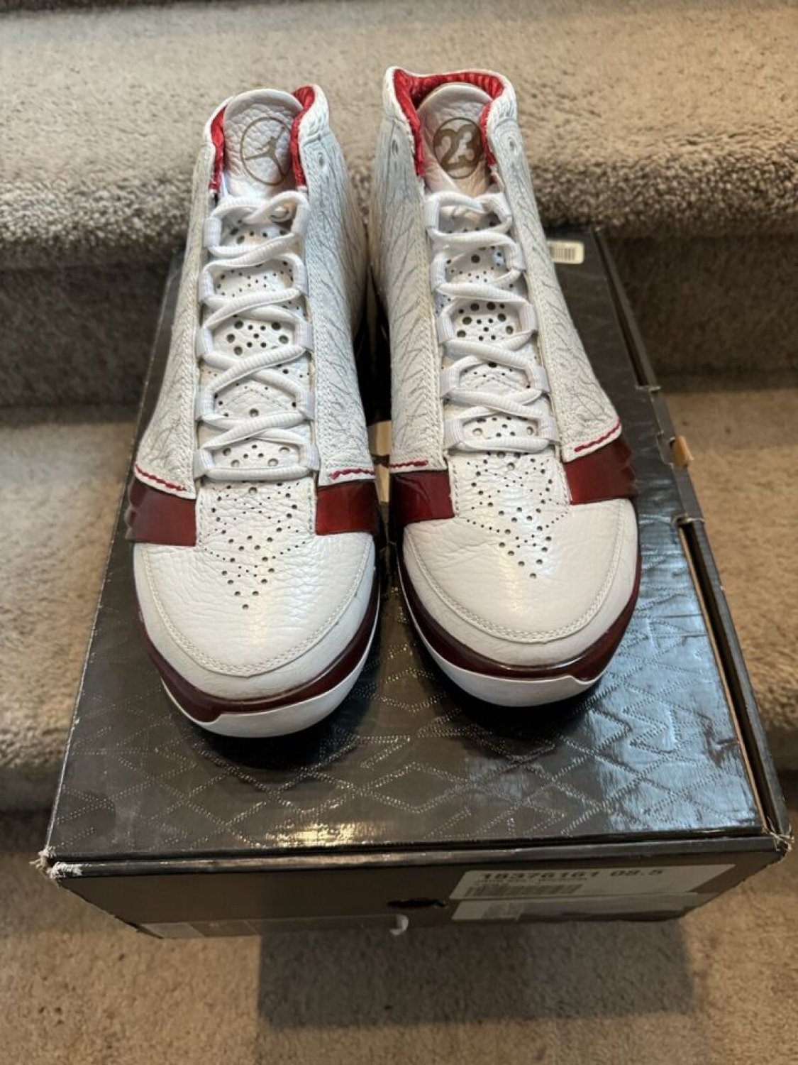 Jordan 23 White Varsity Red