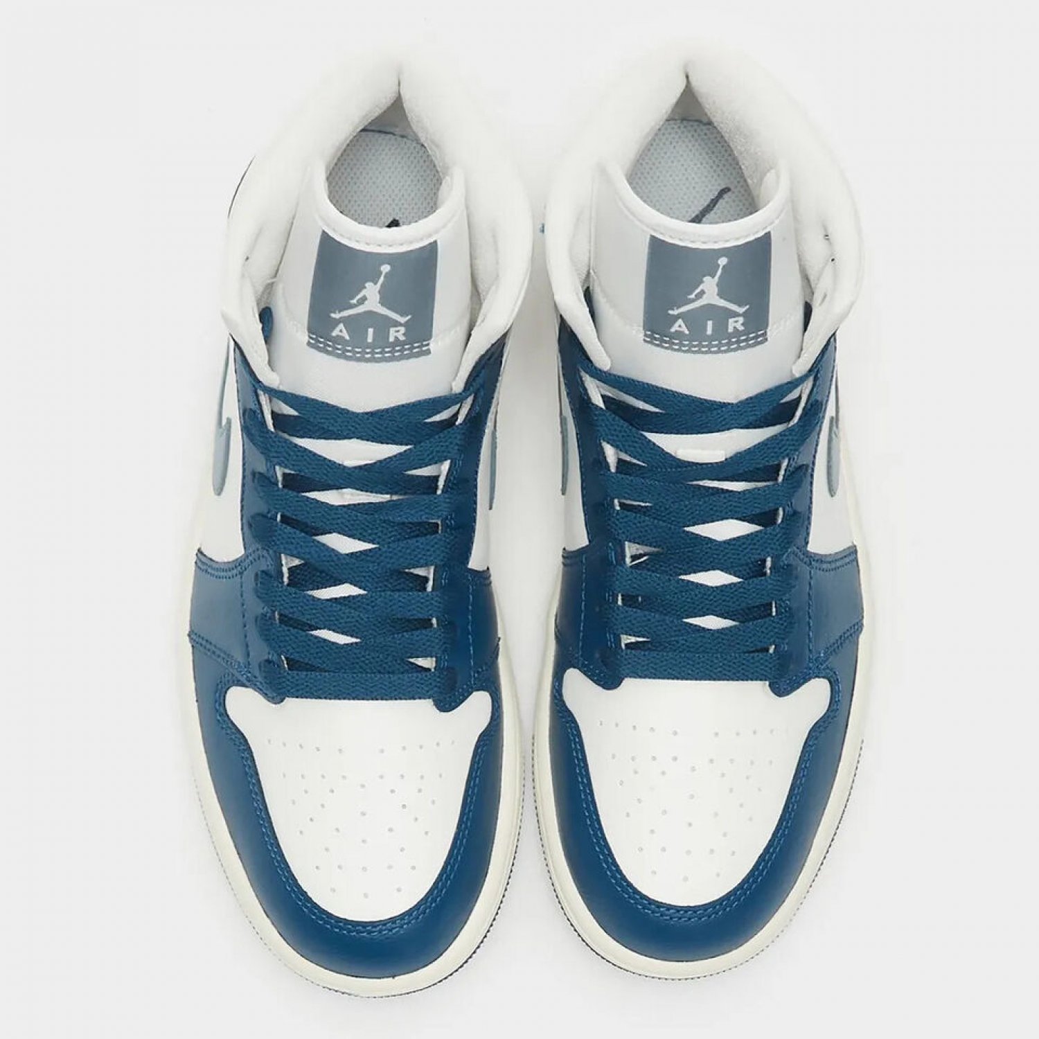 New Nike Nike Air Jordan 1 Mid Blue Aqua Sail ,.,