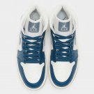 New Nike Nike Air Jordan 1 Mid Blue Aqua Sail ,.,