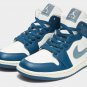 New Nike Nike Air Jordan 1 Mid Blue Aqua Sail ,.,