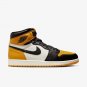 Jordan 1 High Shoes Yellow Toe Black