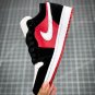 Jordan 1 Low Black Toe Gym Red