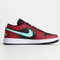 Jordan 1 Low BlackGreen Pulse-Gym Red-White