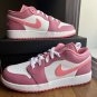 Jordan 1 Low DESERT BERRY WHITE PINK Shoes 553560-616