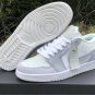 Jordan 1 Low Paris White  Sky Grey