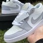Jordan 1 Low Paris White  Sky Grey