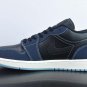 Jordan 1 Low Snakeskin Black White Midnight Navy FJ5478-010
