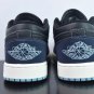 Jordan 1 Low Snakeskin Black White Midnight Navy FJ5478-010