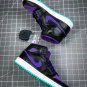 Jordan 1 Mid Black Grape GS