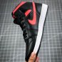 Jordan 1 Mid Black Siren Red