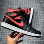 Jordan 1 Mid Black Siren Red
