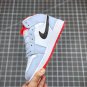 Jordan 1 Mid Half Blue Polka Dot Swoosh