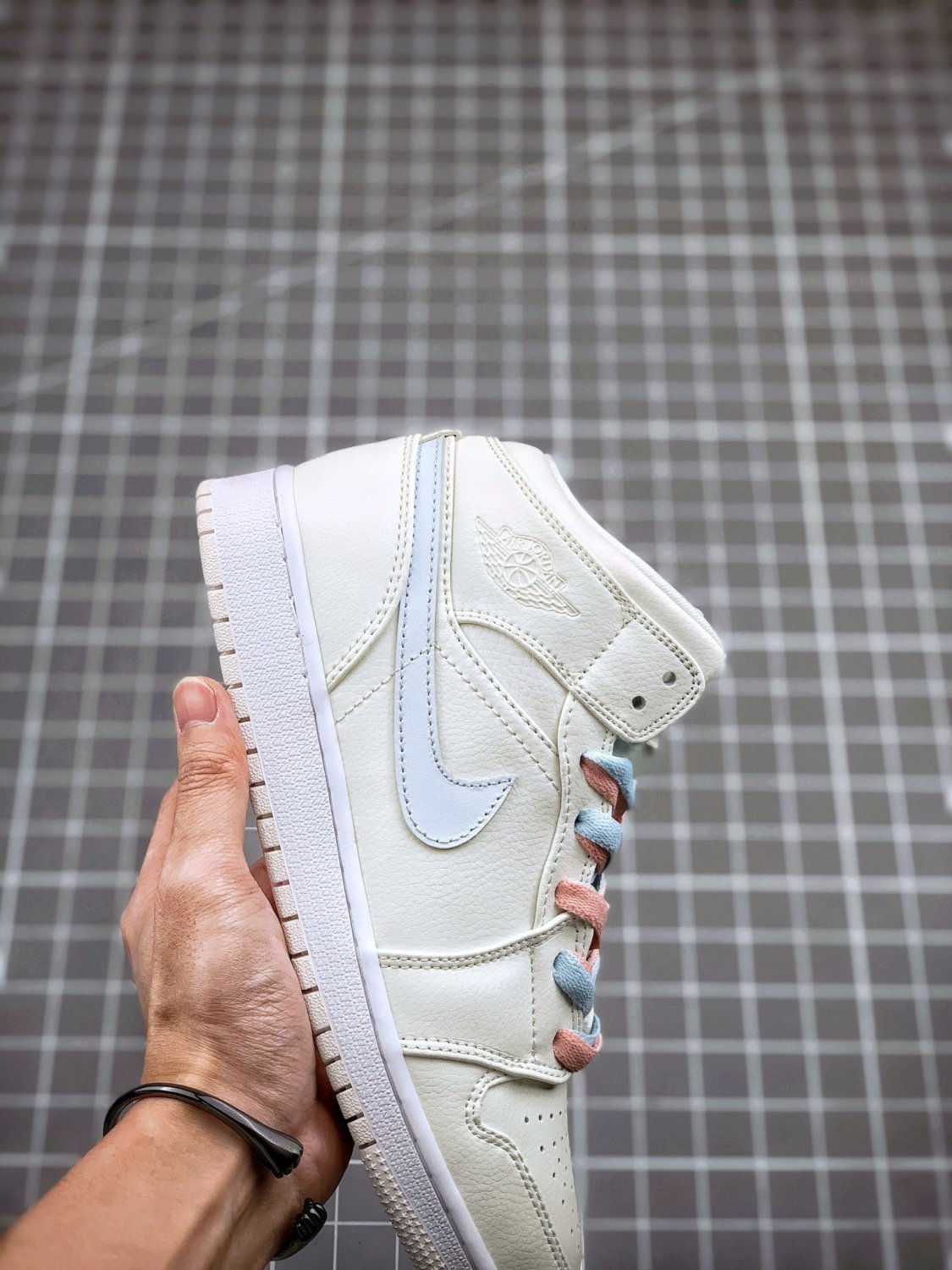 Jordan 1 Mid High GG Phantom Multicolor Swoosh