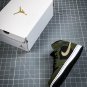 Jordan 1 Mid Military Olive Black